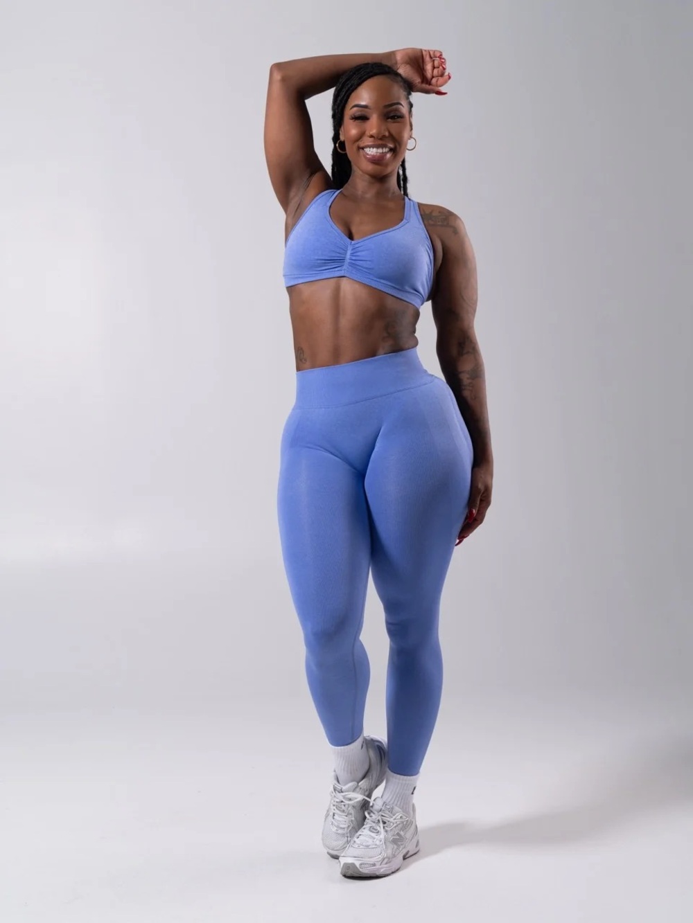 NWT Buffbunny Miracle Seamless Hip Rise Legging - Heather Azul